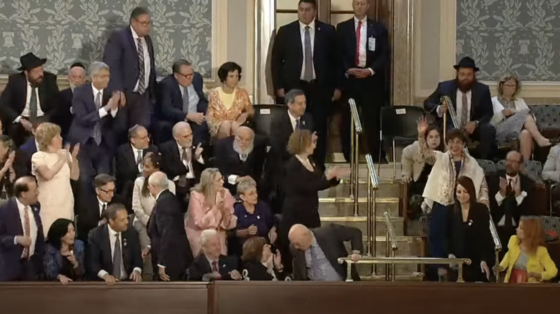 Professor Susannah Heschel received a standing ovation in the House chamber after Israeli President Isaac Herzog praised her father, the late Rabbi Abraham Joshua Heschel, for his advocacy for civil rights and interfaith dialogue.